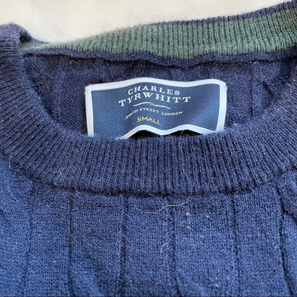 Charles Tyrwhitt Wool CableKnit Sweated - Picture 2 of 4